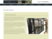 Secondary Glazing | Craft Glass Ltd