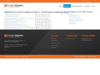 Create A Forum - Blog - Latest News and Updates from Create A Forum
