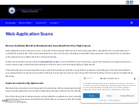 Web Application Scans : Cyber Security Consulting Ops
