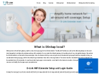 http://dlinkap.local | D-Link WiFi Extender Setup | Dlink Login