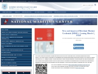   	National Maritime Center (CG-NMC) Home Page