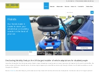 Des Gosling Mobility - Disabled car adaptations, Scooter hoists, Derby