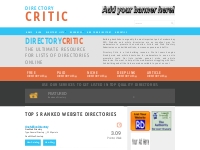 Directory Critic   Ultimate Resource for Directory Lists - Web Directo