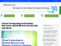 Cloud Computing for Disaster Recovery and Business Continuity | Disast