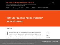 Why your business need a website in social media age