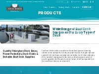 Top Boat Dock Equipment | Dock Boxes, Power Pedestals, Dock Floats,   