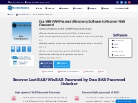 Dux Free RAR password recovery software is recover RAR password