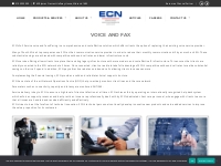 Voice and Fax - ECN