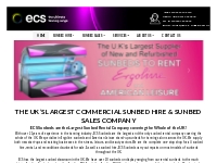 ECS Sunbed Hire   Sales UK | Rent a Sunbed | Commercial Sunbed Hire