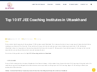 Top 10 IIT JEE Coaching Institutes in Uttarakhand | Edu Dictionary