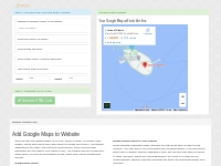 Embed Google Maps and add a Google Map to your website