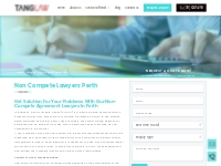 Non Compete Lawyers Perth | Non Compete Agreement Lawyer