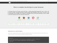   	How to enable JavaScript in your browser and why