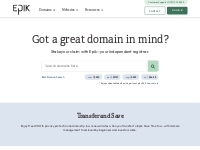 Epik - Domain Names & Web Hosting Made Easy!