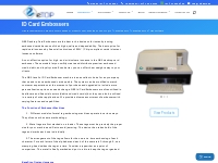 ID Card Embossing Machine | Desktop Embosser | eTop Solution