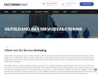 Oilfield Services Factoring | Oilfield Invoice Factoring - Factoring F