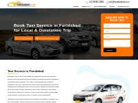  Taxi Service in Faridabad | Local, Airport   Outstation Cab Services
