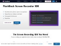 FlashBack SDK - Add screen recording to your applications, royalty fre