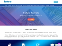Fortune Journals | Open Access Peer Reviewed Journals Publisher | Hous