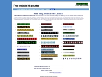       Blog hit counter, free website counter for blog, free blog hit c