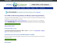 Free HTML Validator Software for Windows   One-Click HTML   CSS Valida