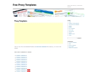  Free Proxy Templates | quality coded PHProxy, CGI and Zelune template