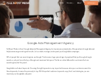 Google Ads Agency | Google Ads Manager - Full Boost Media