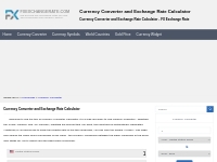 Currency Converter and Exchange Rate Calculator - FX Exchange Rate