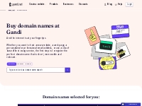 Buy a domain name: choose from over 750 domain endings - Gandi.net
