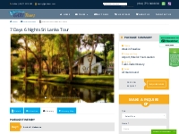 Sri Lanka Tour Packages | Sri Lanka Tailor-made Tours By GARI