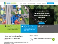 Building glass cleaning, High rise window cleaning contractors - GH