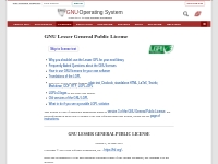GNU Lesser General Public License v3.0 - GNU Project - Free Software F