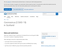 Coronavirus (COVID-19) in Scotland - gov.scot