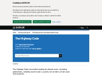        The Highway Code - Guidance - GOV.UK