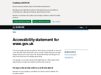        Accessibility statement - GOV.UK