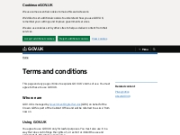       Terms and conditions - GOV.UK