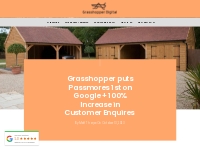 Grasshopper puts Passmores 1st on Google + 100% Increase in Customer E