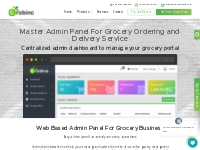 Master admin panel for grocery ordering & delivery - Grobino