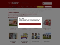 HFE Signs | Products Page | Mail Order Signs, Banners, Flags & Digital