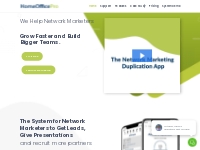 HomeOfficePro Network Marketing Team Duplication Software