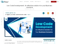Low Code Development: An effective solution for your Business concerns