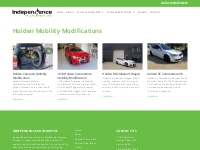 Holden Mobility Modifications Melbourne - Independence Automotive