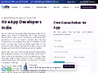 Hire App Developers India $15/hrs | Top App Development Company India