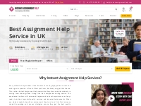 Assignment Help UK: #1 Assignment Writing Service [Up to 50% OFF]