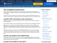 Joomla! Accessibility Statement