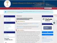 Journal of Research in Medical and Dental Science | Submissions
