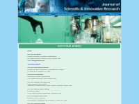 Editorial Board | Biomedical and Pharmaceutical Journal | Journal of S
