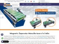 Magnetic Separator Manufacturers In India | Magnetic Destoner, Industr
