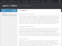 Learn C++ Online | The Best C++ Programming Tutorial Site