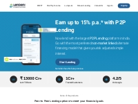No 1 Peer to Peer Lending | P2P Lending Platform in India | P2P Lendin